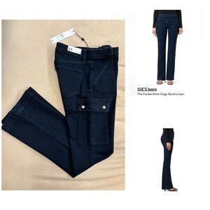 Joe’s Jeans NWT Frankie Dime Bootcut Cargo Sz 27 premium denim jeans Flare